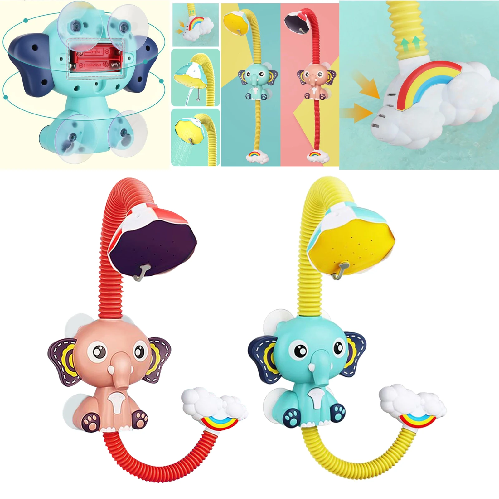 

Animal Electric Shower Head Spraying Faucet Showerhead Children Bathing