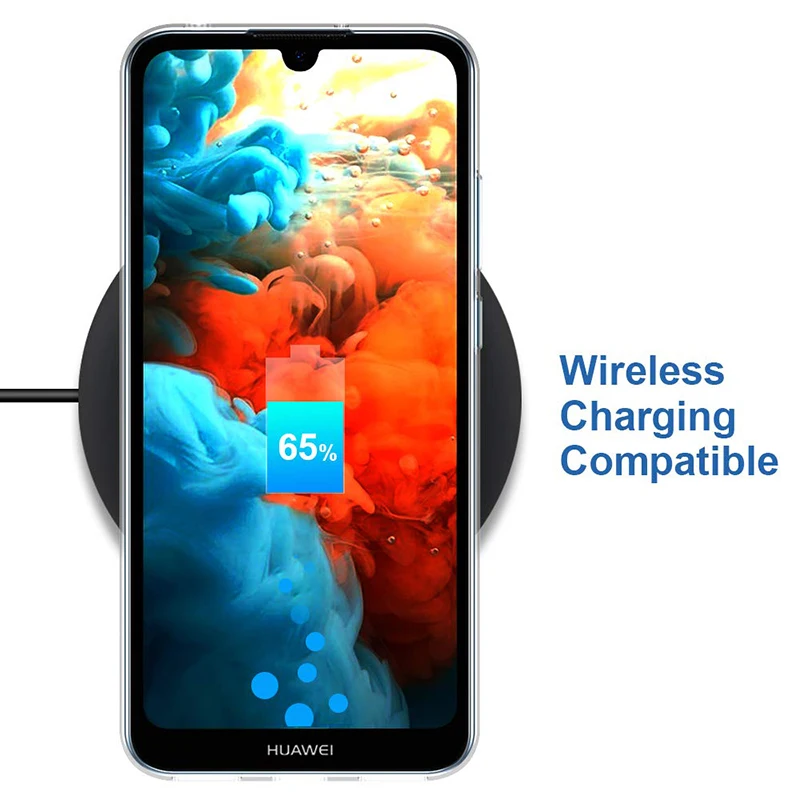 Прозрачный мобильный телефон чехлы для Huawei Y6/Y6 Pro/Y6 Prime 2019 Силиконовая задняя