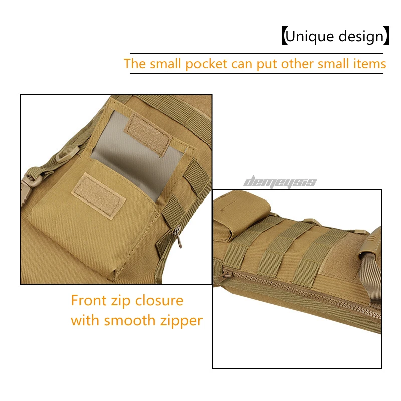 Военная Тактическая Сумка 800D с системой Молле водонепроницаемая сумка из ткани