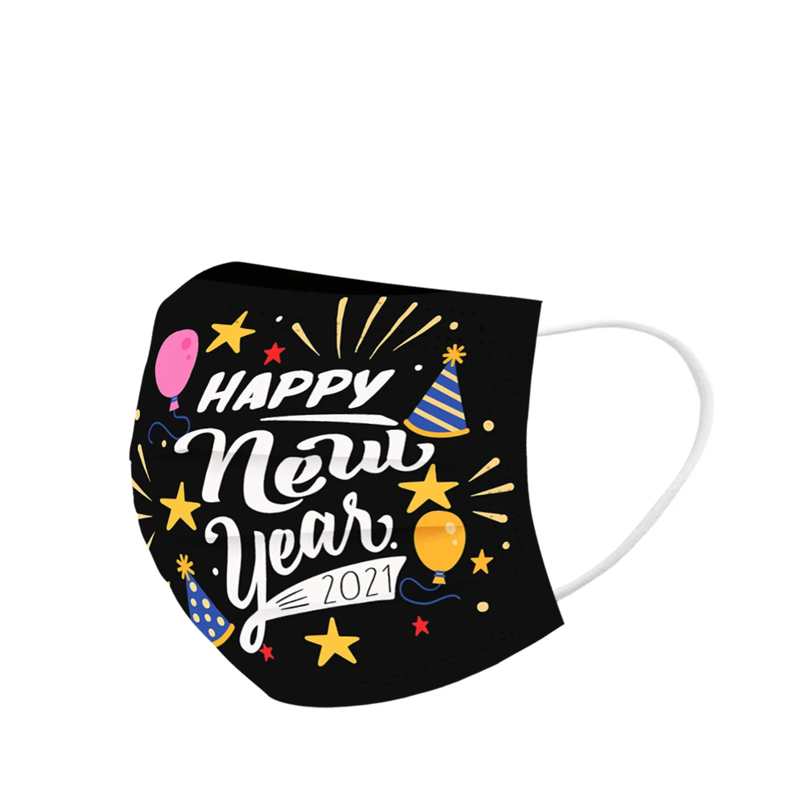 Шарф бандана 2021 счастливого Нового года одноразовые дыхательные аппараты для