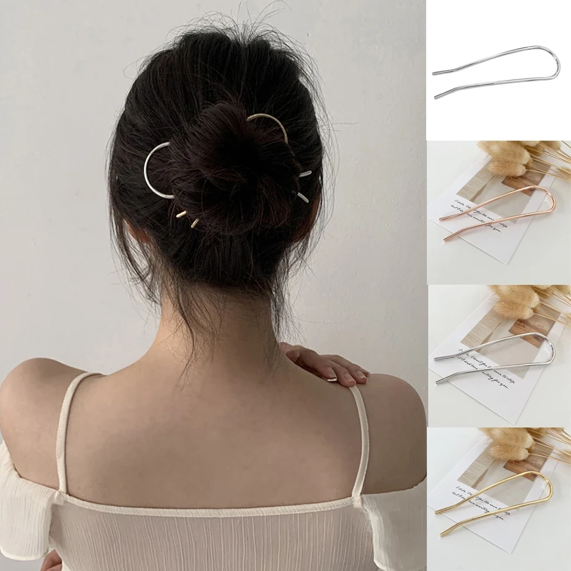 

Simple Alloy Geometric hair clips for Women girls Hairpins hair Barrettes Scrunchies Ponytail Holder dress girl hair accessories