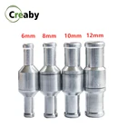 Односторонний обратный клапан, обратный клапан из алюминиевого сплава для топлива, для бензиновых и дизельных двигателей, автомобильных масляных водяных насосов 6, 8, 10, 12 мм