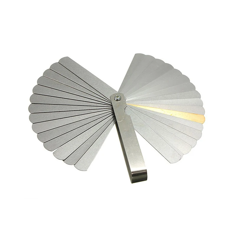 

32 Blades Feeler Gauge Metric Gap Filler 0.04-0.88mm Thickness Gage Tool for Automobiles Measurement Thickness Detection Tool