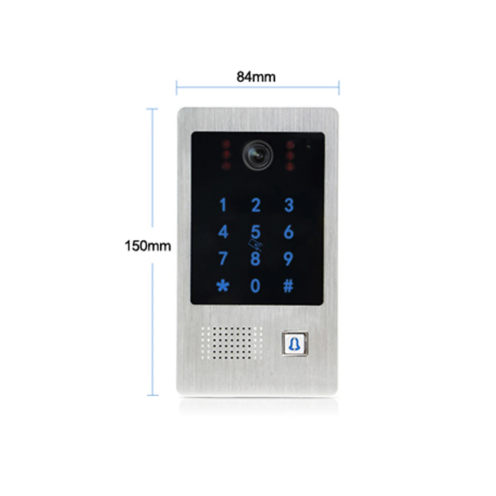 

DragonsView Wifi Intercom Video Door Phone Wireless Motion Record 7 Inch Monitor 3 Apartments 720P Camera Doorbell Home Security