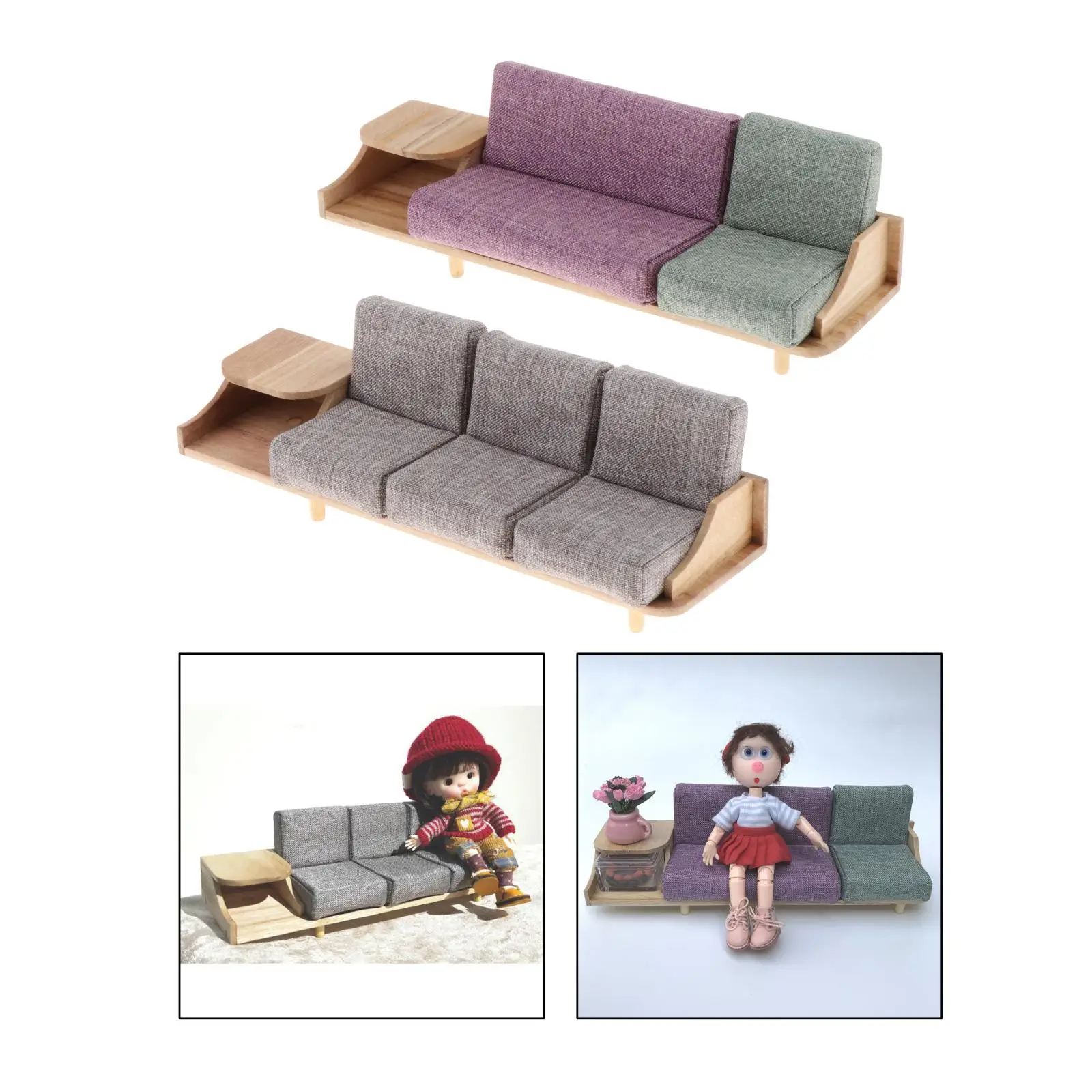 Dollhouse Furniture 1/12 Mini Sofa Cabinet Miniature for Doll House Decor | Игрушки и хобби