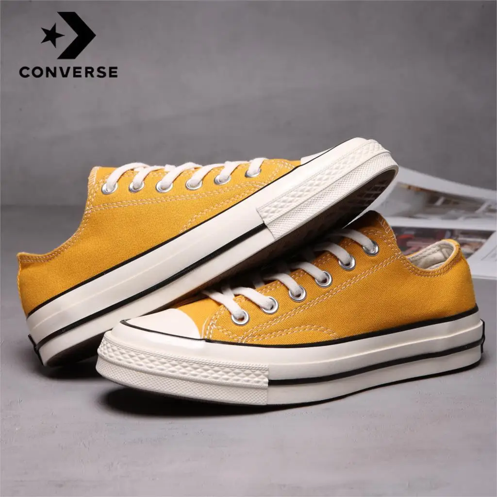 

Converse All star Chuck 70 Taylor chaussure toile Original hommes femmes baskets unisexe bas jaune chaussures de skate