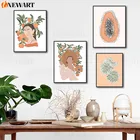 Абстрактные сутропические брюки, Женская декоративная живопись, картина для гостиной, плакат и печать, настенное искусство, холст, оригинальный экологический Декор