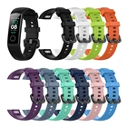 Ремешок мягкий силиконовый для смарт-часов Honor Band 5, сменный Браслет для Huawei Honor Band 5 4, Аксессуары для браслета