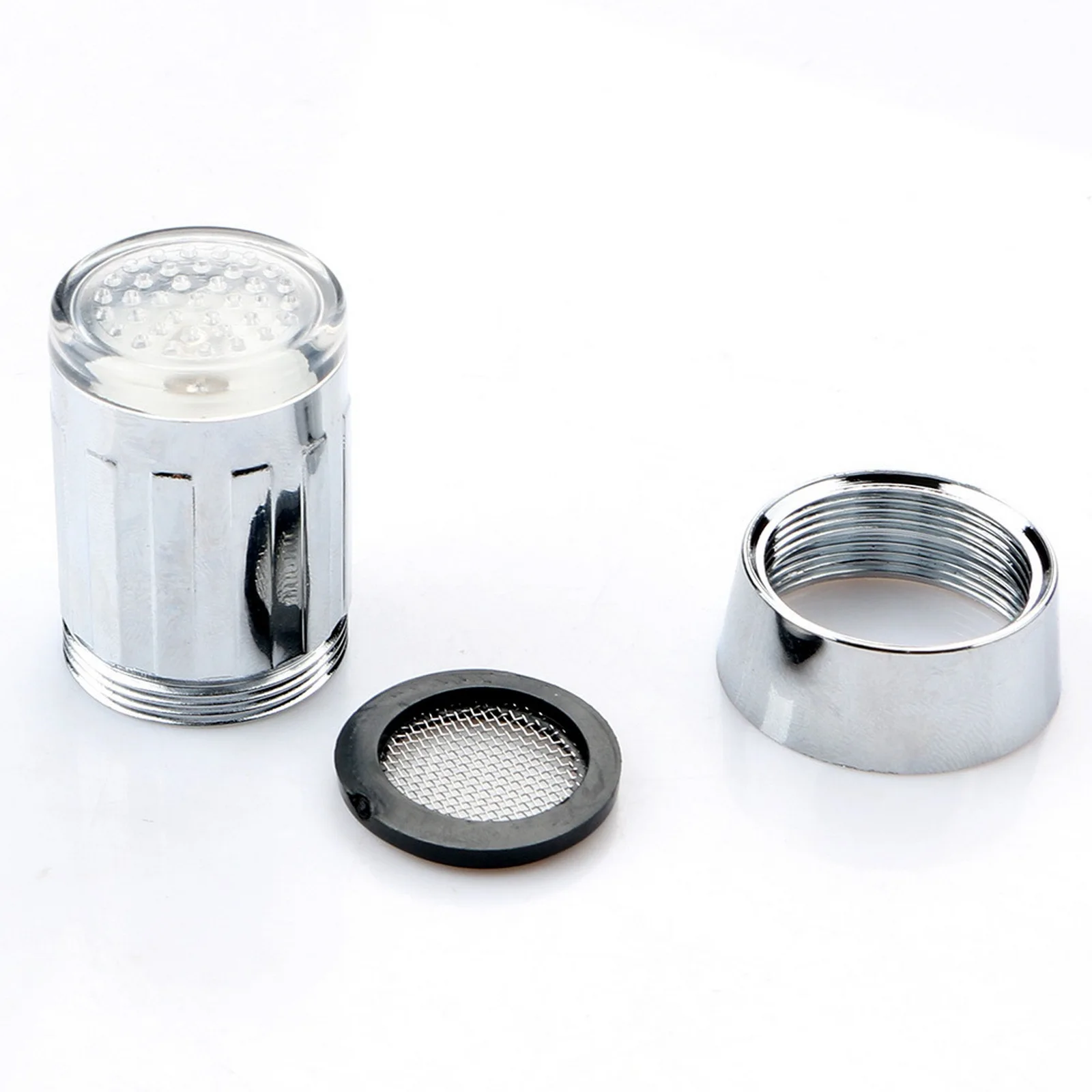 Насадка для смесителя со светодиодной подсветсветильник и датчиком температуры