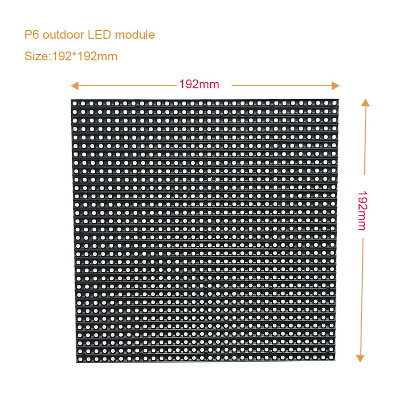 P6 32*32 точечная Матрица светодиодная вывеска наружный 1/8 сканер smd светодиодный