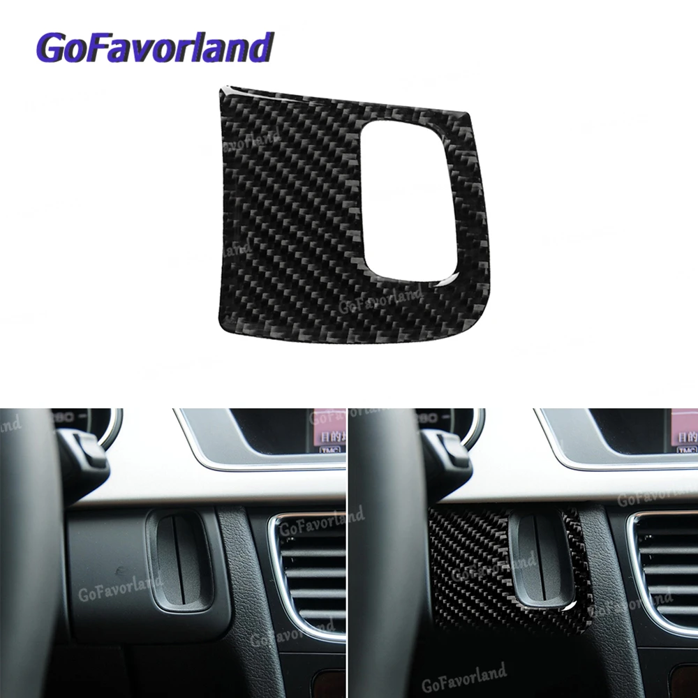 Углеродное волокно черное отверстие для запуска двигателя крышка рамы отделка