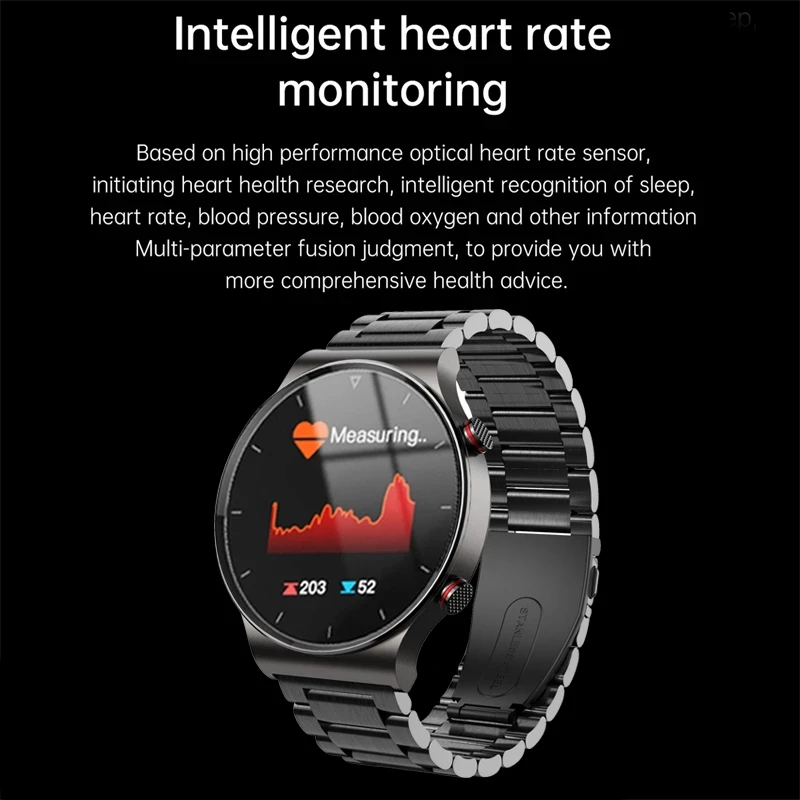 luxury mens smartwatch men sports watch full screen touch bluetooth call heart rate monitoring ip67 waterproof for reloj mujer free global shipping