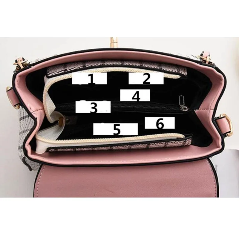 Корейская модная клетчатая женская сумка через плечо Диагональная Сумка Baoge 22x12x17