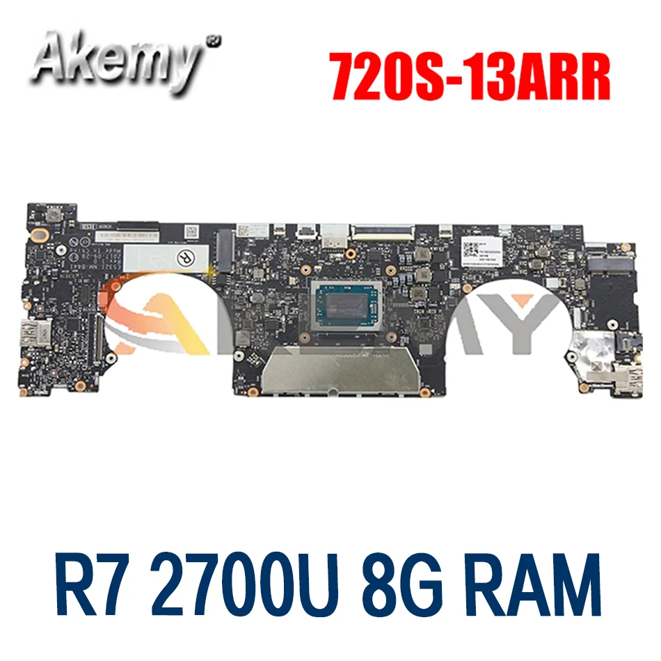 

Для Lenovo 720S-13ARR Материнская плата ноутбука HD4GFP NM-B441 с процессором R7 2700U 8G RAM Испытано 100% работает FRU 5B20Q59412 материнская плата