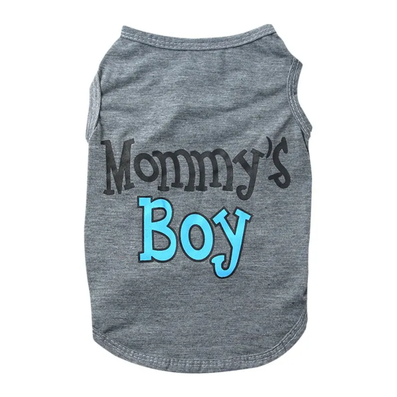

Summer Pet Dog Vest Mommy's Boy Breathable Puppy Cat Clothing for Small Dogs Chihuahua Yorkshire Shirts Pets Products