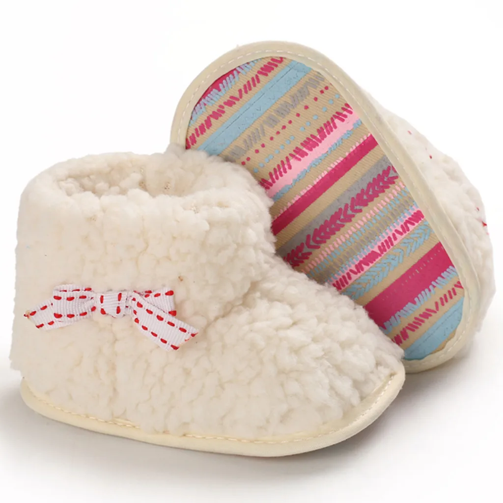 Зимние теплые детские кроватки детская обувь для девочек и мальчиков пушистые