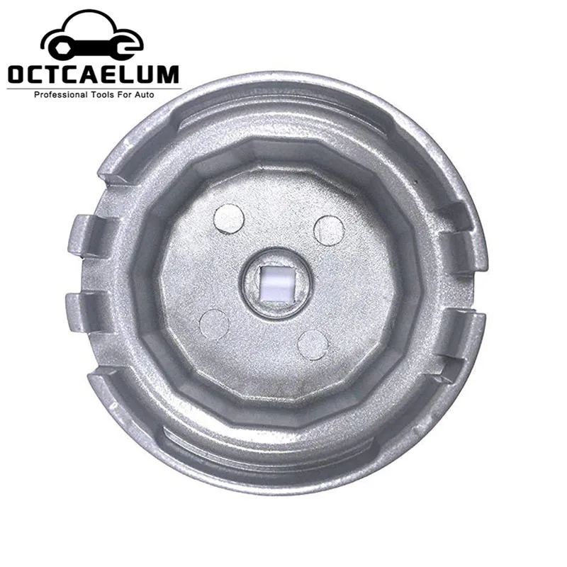 Oil Filter Wrench Cap Removal Socket 64.5mm 3/8&quot 14 Flutes For 2.5L/2.7L Toyota Lexus Prevla Nissan Camry Highlander RAV4 ST0267 |