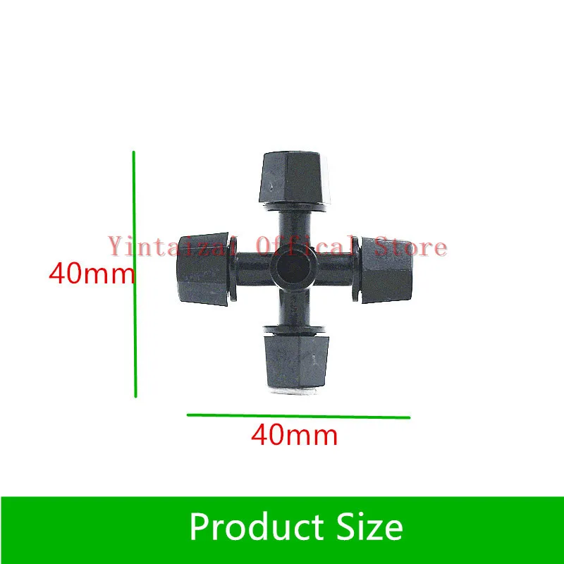 Набор разбрызгивателя черного Креста с противокапельным соединителем садовое