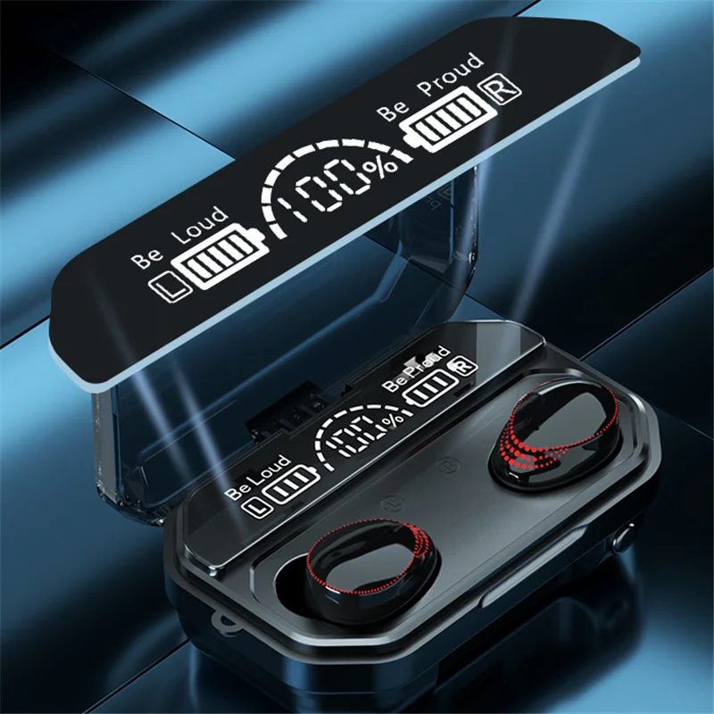 Беспроводные наушники TWS A18 Bluetooth-совместимые спортивные стереонаушники HiFi 9D с