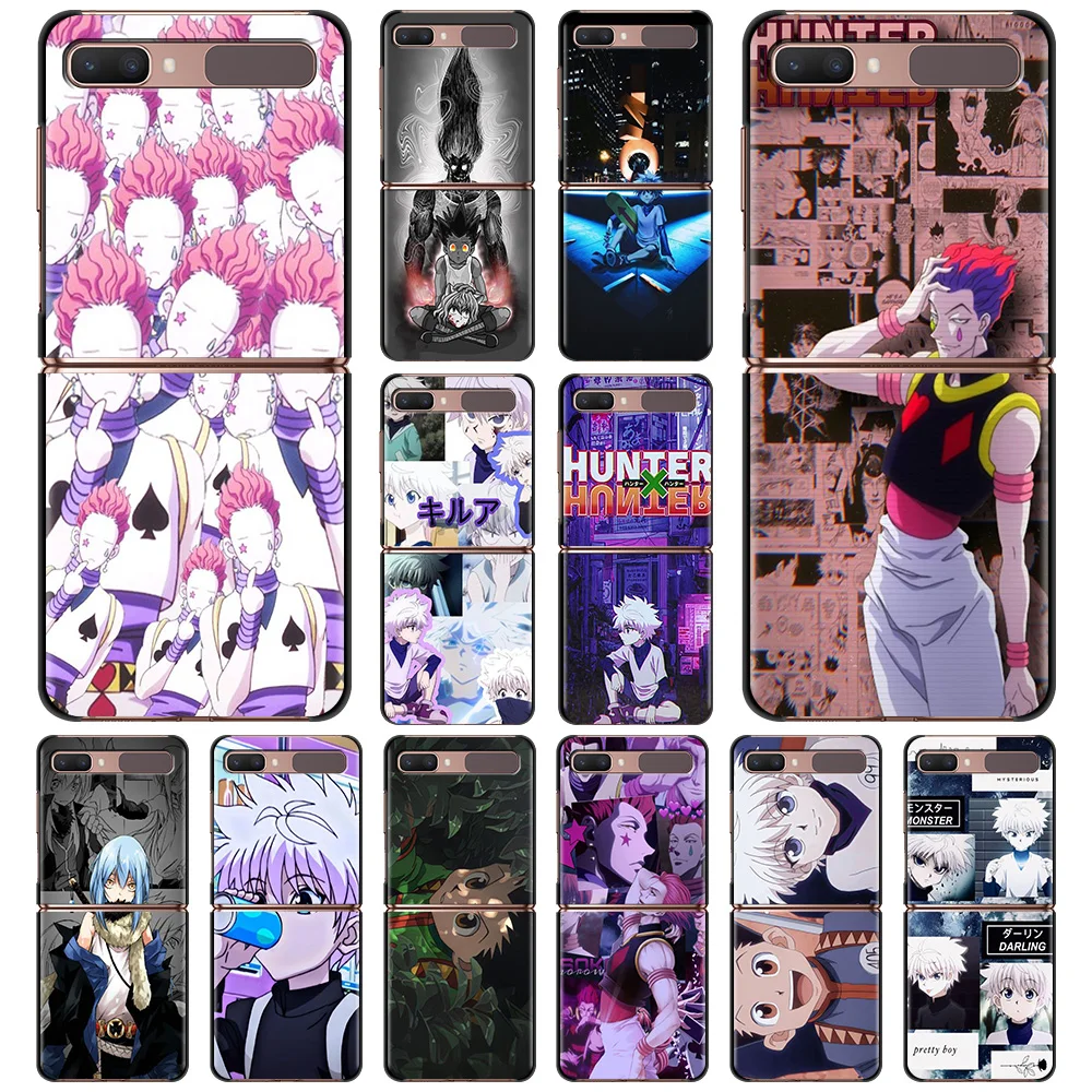 

Phone Case For Samsung Galaxy z flip 5G Z Flip3 ZFlip 3 Zflip ZF3 ZF Hard PC Case Shockproof Fundas Cute Killua HXH Japan Anime