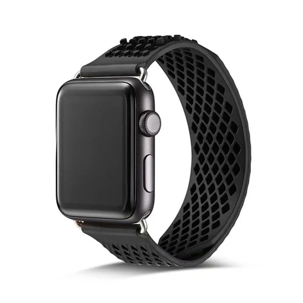 С застежкой и пряжкой Бесплатная петля ремешок для наручных часов Apple Watch 38/42 мм