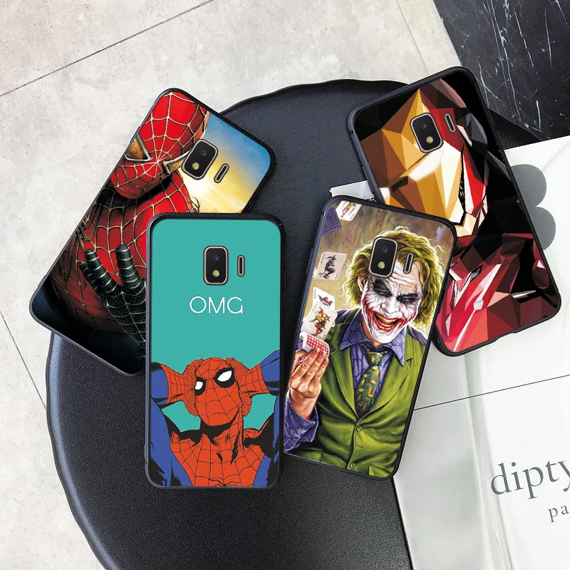 Чехол для телефона Marvel Железный человек для samsung Galaxy J2 J4 Core, черный чехол из ТПУ для samsung J4 J6 Plus чехол J5 J7 Prime