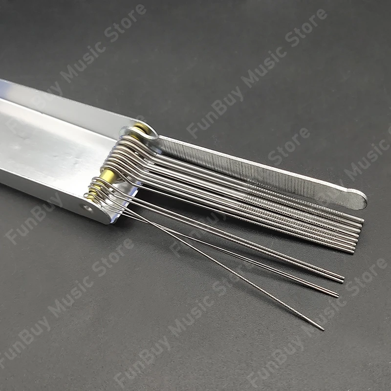 Укулеле металлическая 13 размеров длинная пилка с валом для электрогитары бас