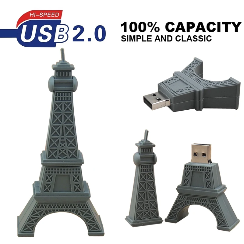 USB-флеш-накопитель с Эйфелевой башней 32/64/128 МБ | Компьютеры и офис