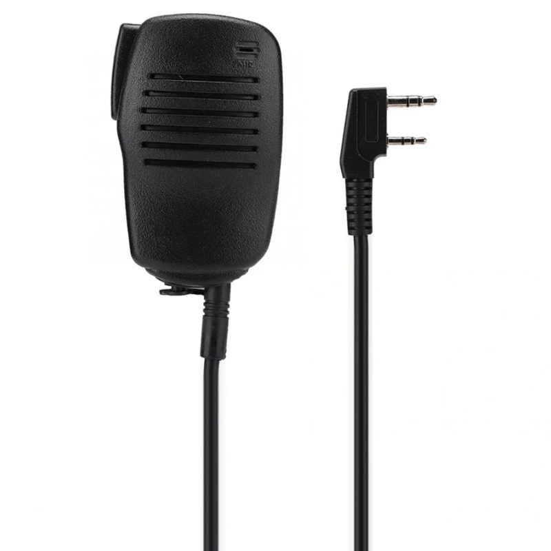 Топ 2 Pin Ptt тяжелый динамик микрофон водонепроницаемый для Kenwood Puxing Wouxun Tyt Hyt Baofeng Uv5R