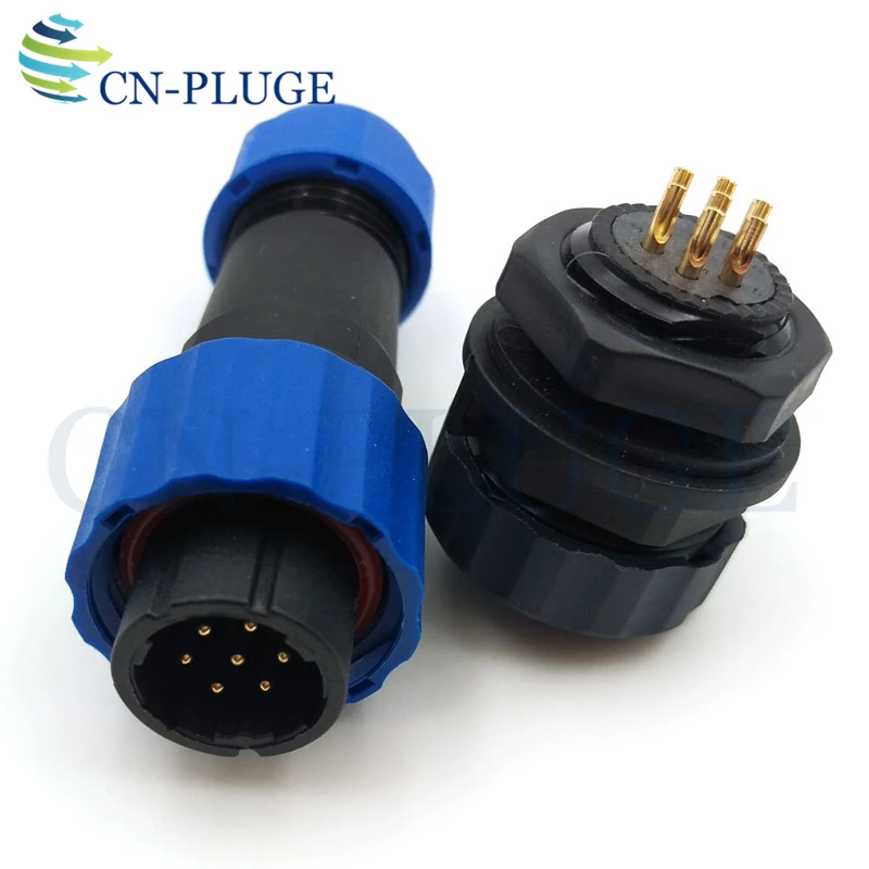 7 контактный авиационный автомобильный проводной разъем SP16 светодиодный кабель