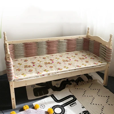 Многоцелевой Хлопковый бампер для детской кроватки сделай сам декор комнаты