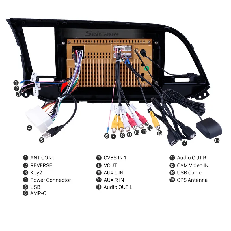 Автомагнитола Seicane 2 ГБ + 32 Android 10 0 мультимедийный видеоплеер с GPS навигацией для