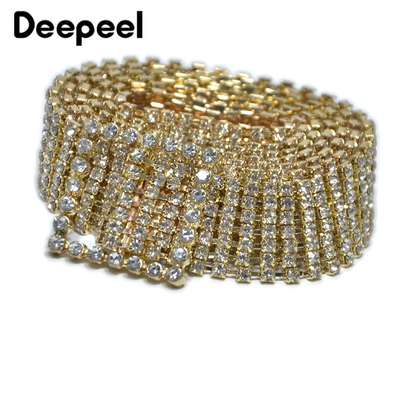 Deepeel 1 шт. 2 см * 100 Модный Цветной летний ремень Стразы Высококачественная