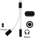 Адаптер 2 в 1 с USB C на 3,5 мм для наушников, адаптер с разъемом типа C для зарядки аудио, адаптер Aux для Samsung на 3,5 мм, сплиттер AUX для наушников