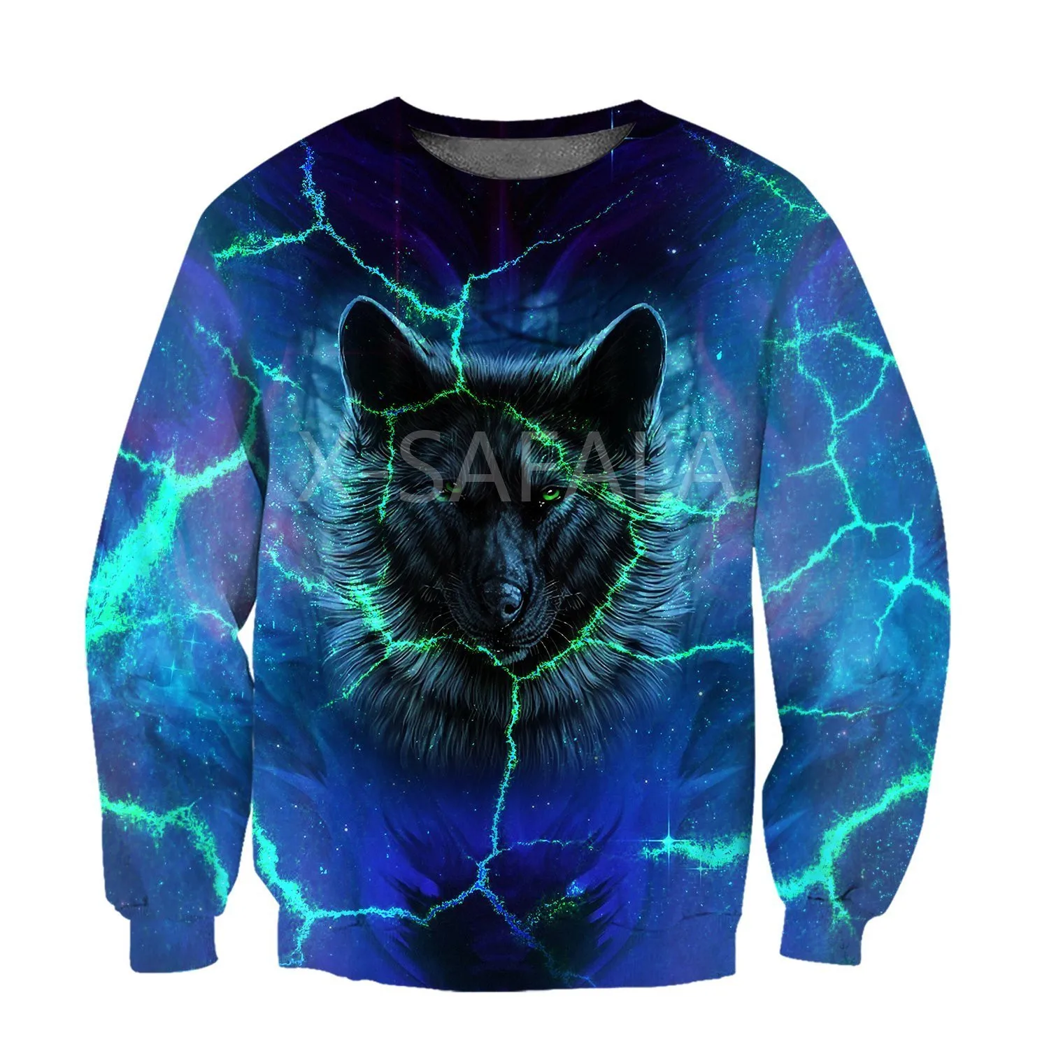 

Dark Wolf Warrior Animal 3D All Print Size XS-7XL Hoodie Man Women Harajuku Outwear Zipper Pullover Sweatshirt Casual Unisex