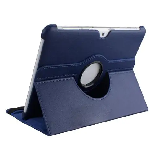 darkblue Чехол для Samsung Galaxy Tab 2 P5100 P5110 P7500 P7510 10,1, вращающийся чехол, откидной Чехол из искусственной кожи с подставкой, чехол Funda Capa Para - Цвет: darkblue