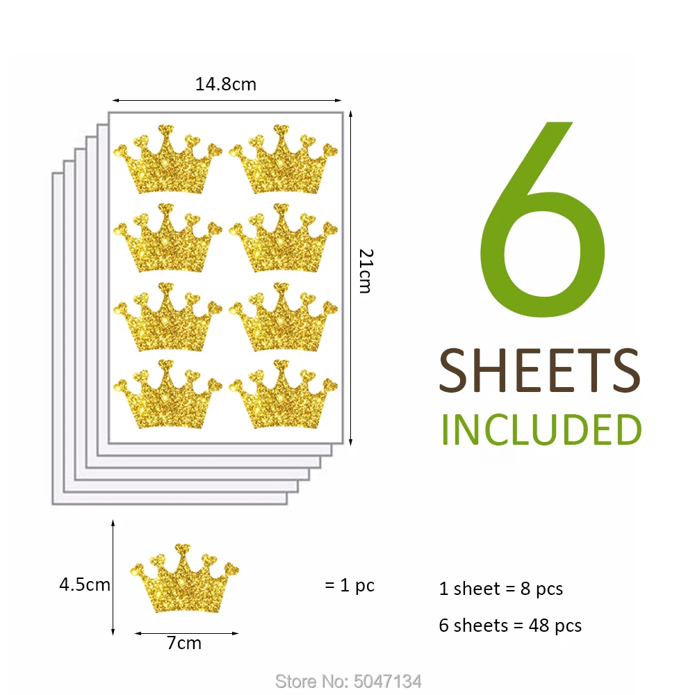 25 типов наклейки для детской комнаты Блестящий золотистый Серебристый Бронзовые