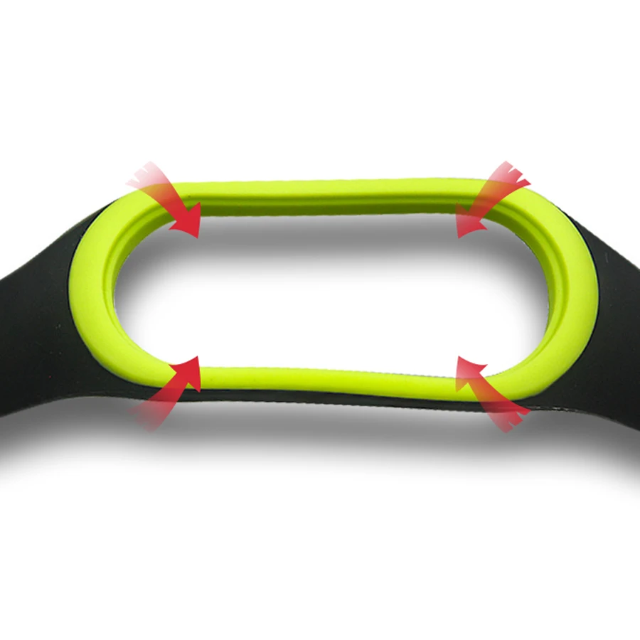 Силиконовый сменный вентилируемый спортивный мягкий ремешок на запястье для Miband