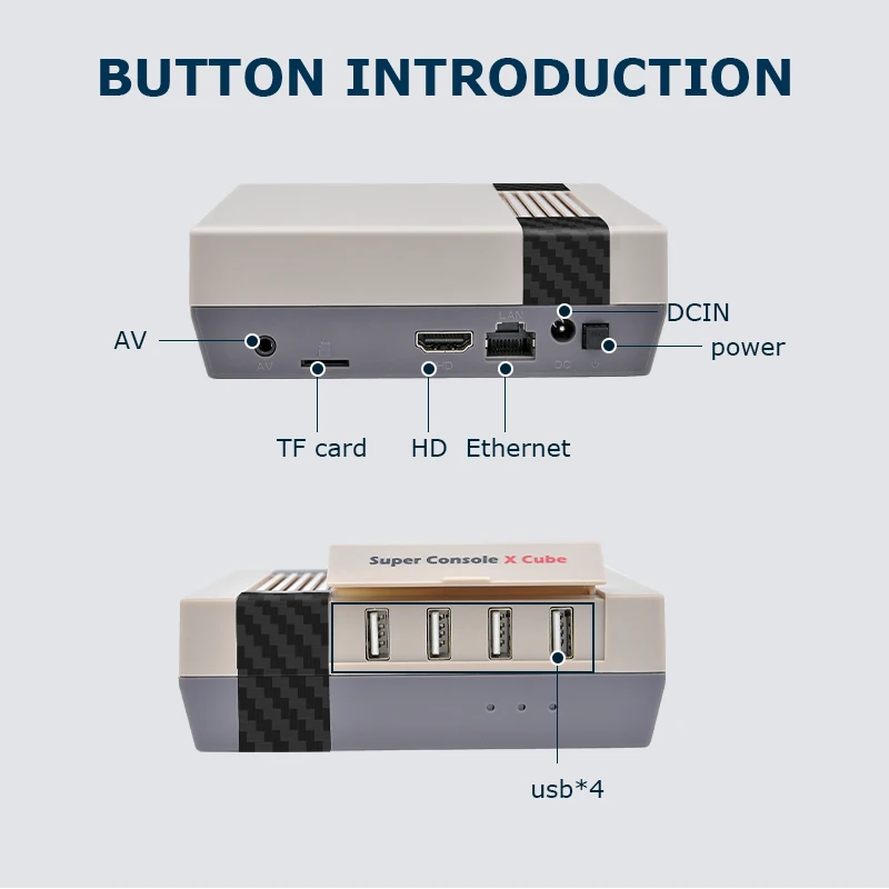 Ретро-консоль для видеоигр супер консоль X Cube PSP/N64/DC/PS1 HD детский подарок эмулятор