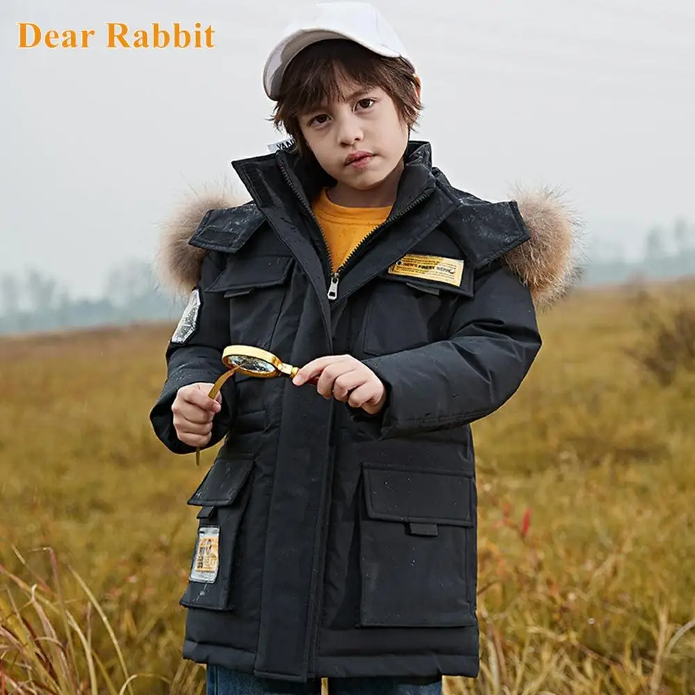 

-30 Degrees Children winter down jacket 2021 New Thick warm Kids fashion coat for boys clothing snowsuit clothes 7-16 Yrs parka