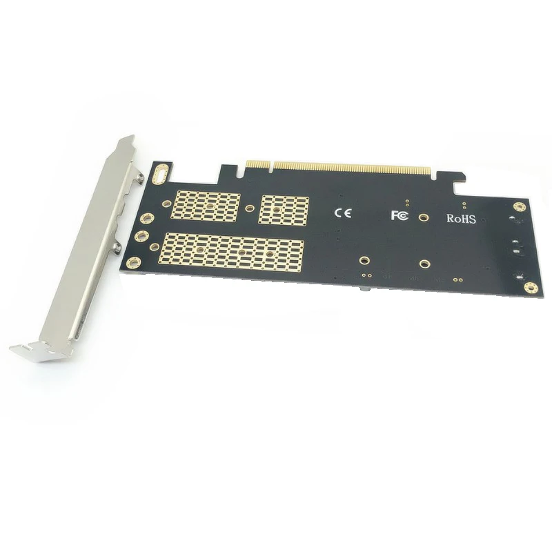 адаптер m2 nvme ssd ngff на pcie 30 x16 ключ m b msata pci express 30 м