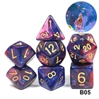 Супер Вселенная Галактика DND кости набор D4-D20 RPG лучшие подарки 15 видов цветов для выбора настольной игры