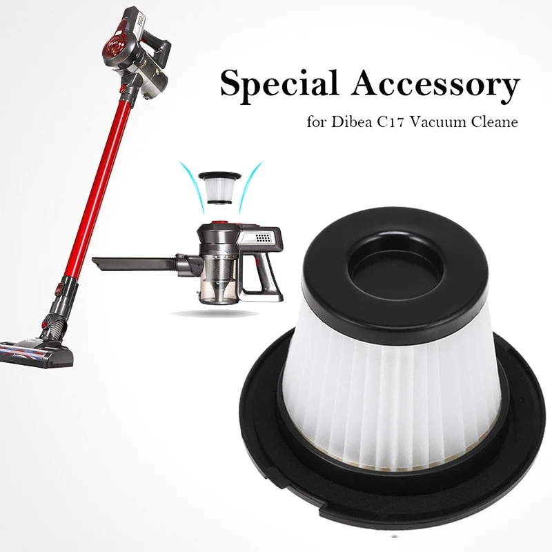 

Replacement Filters Vacuum Cleaner Parts White+Black Home tool For Dibea C17
