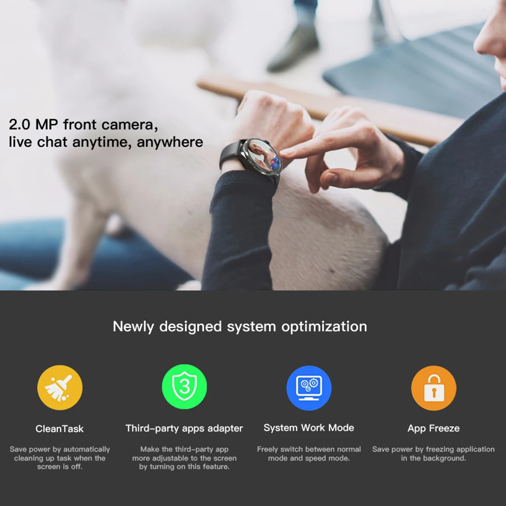 Смарт часы KOSPET Prime 4G GPS IP67 две камеры|Смарт-часы| |