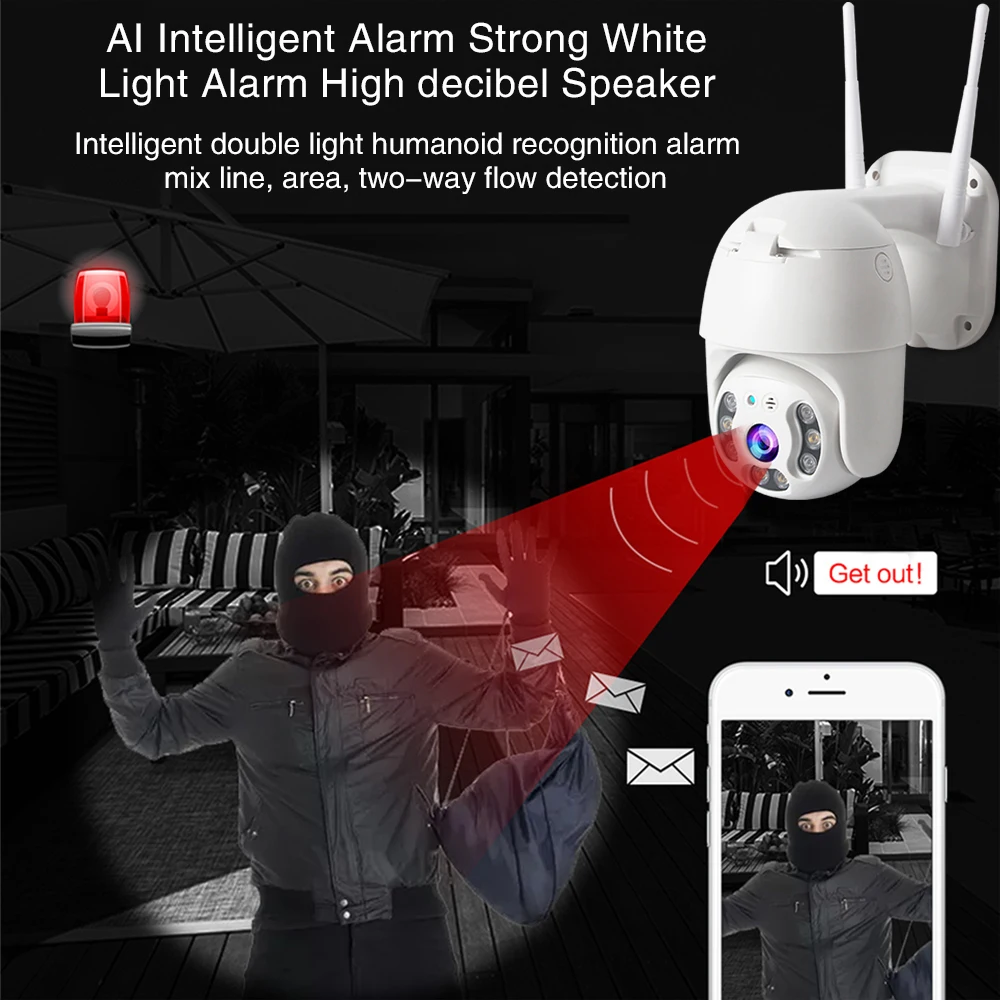 Беспроводная купольная мини-камера видеонаблюдения для домашней безопасности