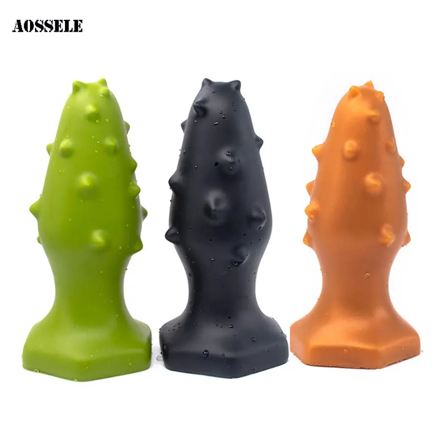 Очень большая Анальная пробка анальная с мягкой шипами Анальный расширитель