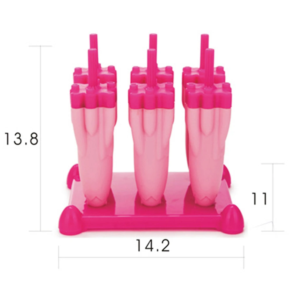 

Kitchen Gadgets 6 Grids Plastic rod ice mold Rocket Pudding Jelly Ice Cube Mold Maker Popsicle popsicle ice mold Home Bar Supply