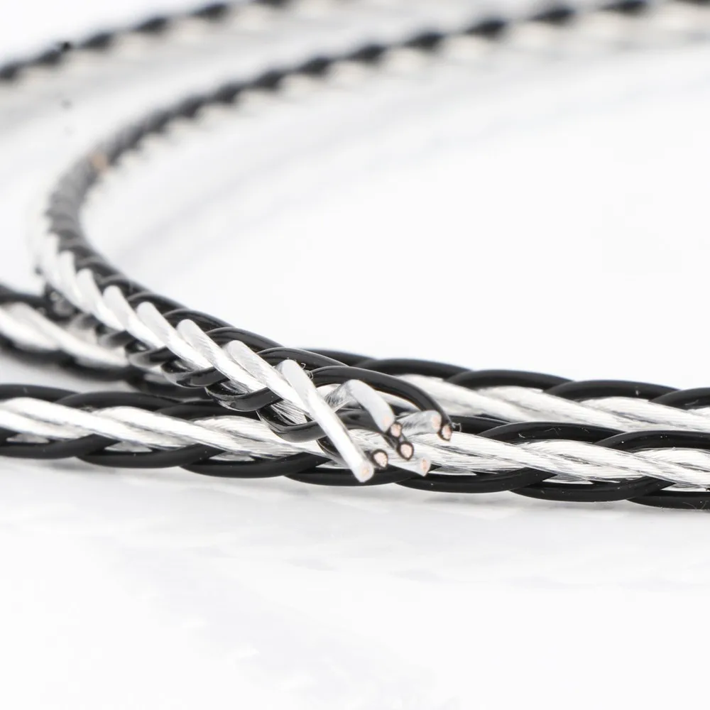 8-жильный серебристый кабель Preffair из ПТФЭ