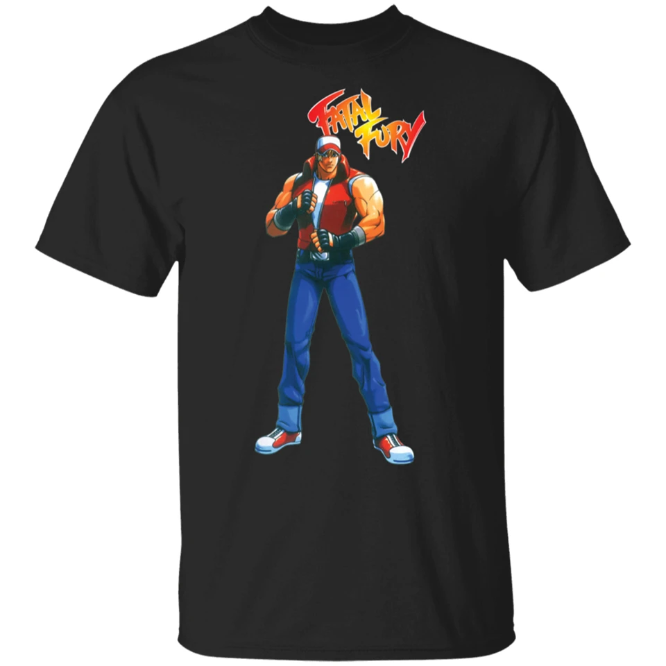 Snk Lengend Terry Bogard Coming Super Smash Bros футболка черно темно синяя мужская и женская летняя