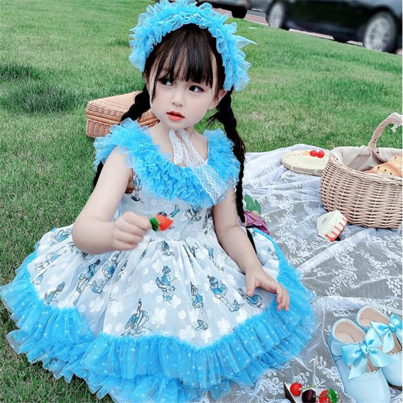 2020 детская эксклюзивная одежда детские испанские платья для девочек летние
